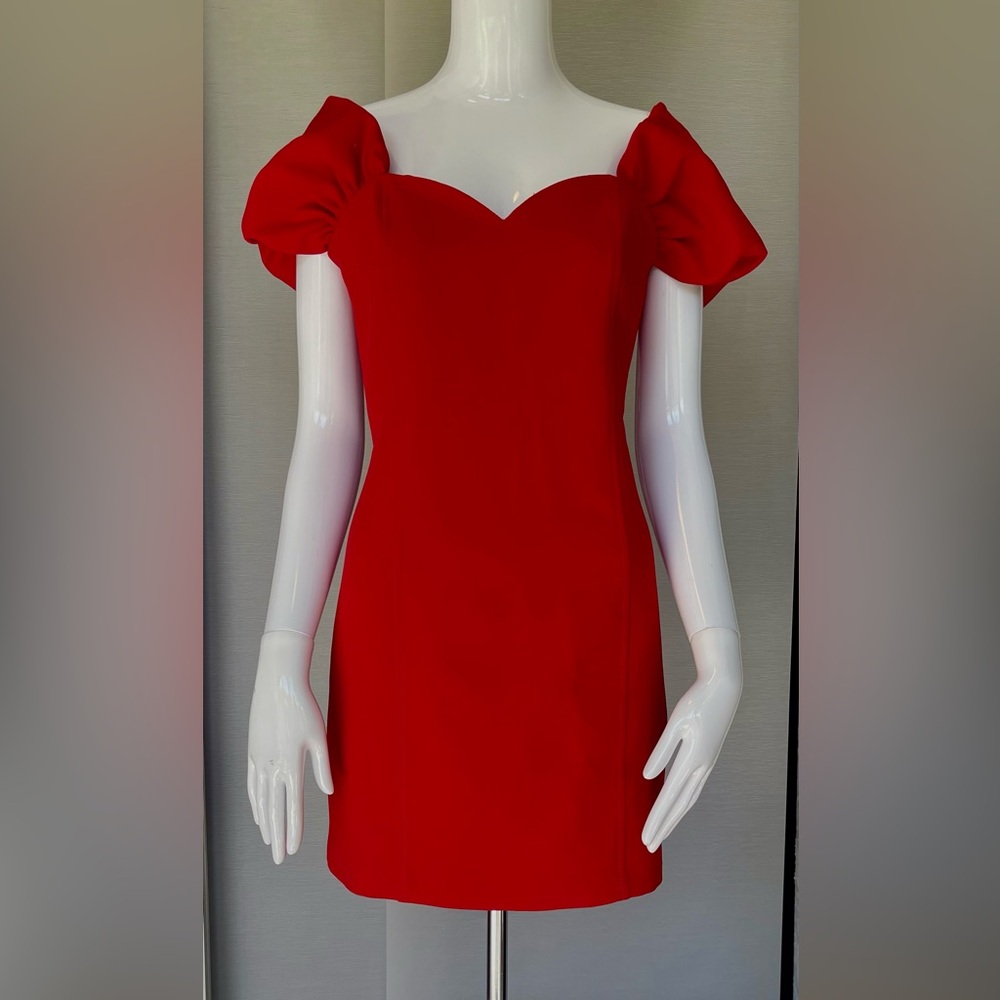 ZARA RED DRESS, sweetheart neckline